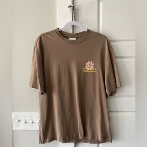 Men’s Brown & Pink Flower Tee